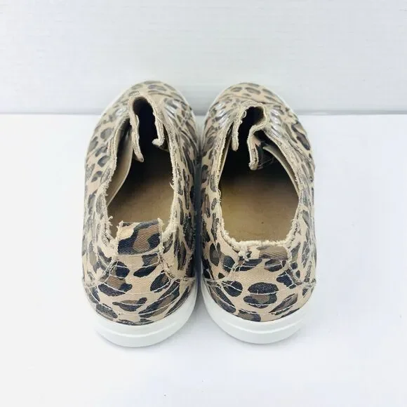 Corkys Womens SZ 8 Babalu Animal Print Slip On Canvas Sneakers Shoes Laceless - Picture 6 of 14